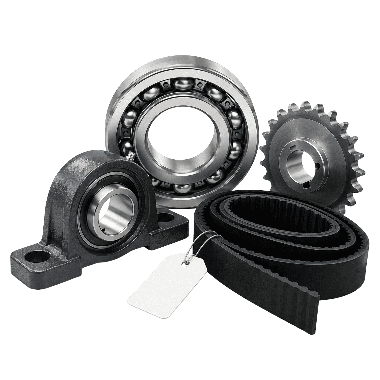Rodamientos, sprockets y bandas industriales